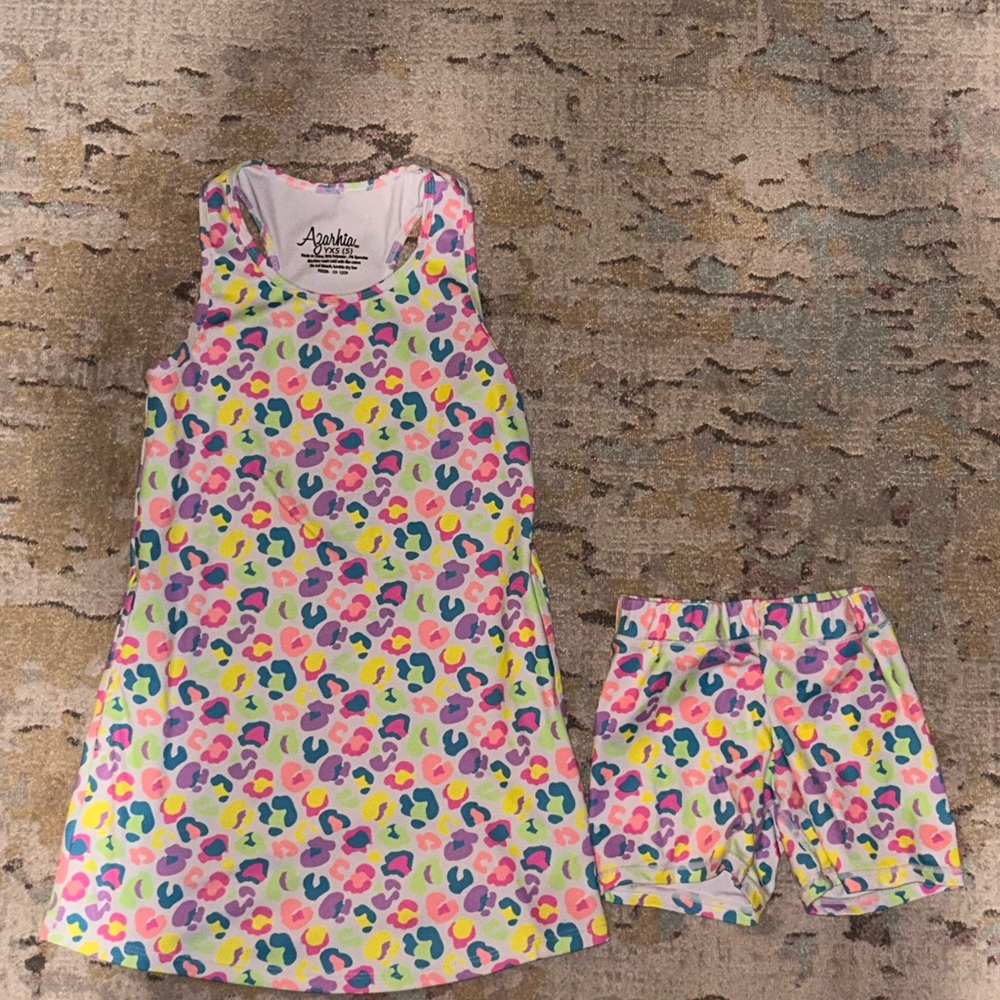 Colorful Leopard Print Kids Set
